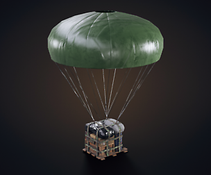 Air Drop Low-poly 3D model