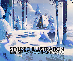 Stylised Illustration - Blender to Photoshop