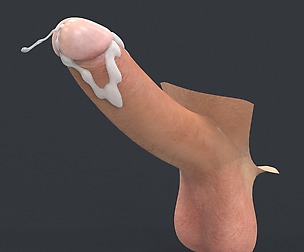 Male Penis with Sperm