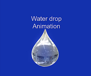 Water drop animation 3D model