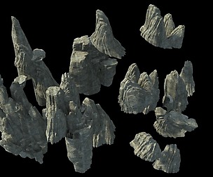 rocks 3D model 5