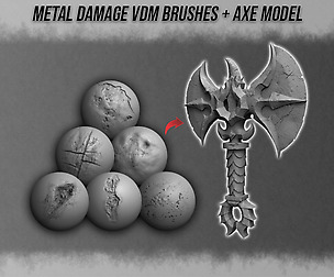 Metal Damage VDM Brushes + Axe Model