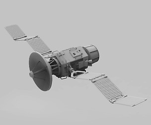satellite high-poly