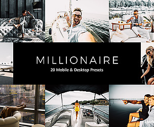 20 Millionaire Lightroom Presets and LUTs