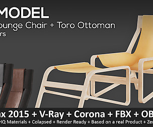 Toro Lounge Chair + Toro Ottoman