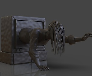 Sadako Ringu 3D Print + Timelapse