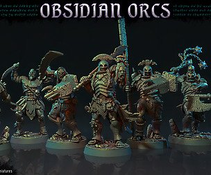 The Obsidian Orc Warband