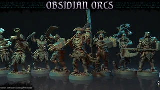 The Obsidian Orc Warband cover
