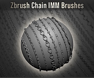 Zbrush - IMM Chain Brushes