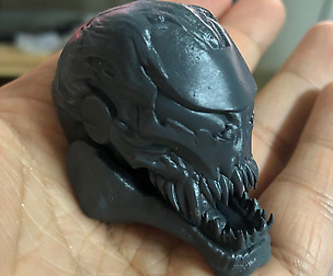 Iron venom head for 1/6 Scale Action figure.