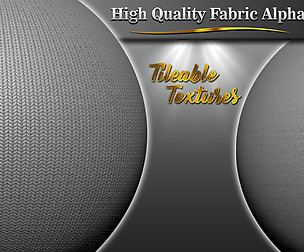 60 Tileable Fabric Alpha ( Heavy Details )