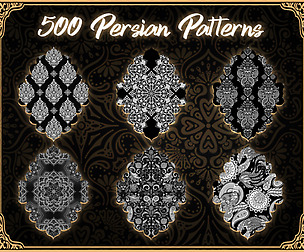 500 Persian Patterns Library ( Toranj )** 4k **