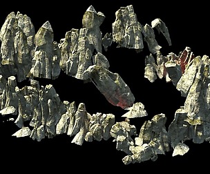 3D  Mountain 3D model 6