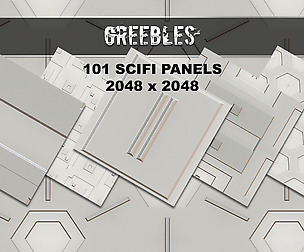 101 Greebles Scifi Panel Textures