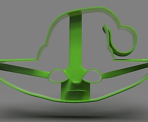Baby Yoda Head Cookie Cutter X-Mas
