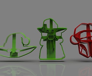 The Mandalorian cookie cutter Xmas Collection