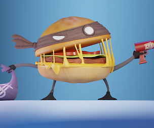 Burger Heist - Stylized Character