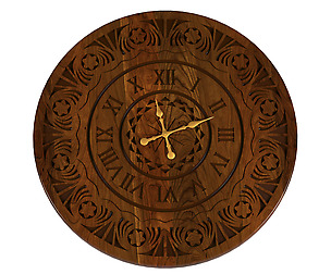 wooden wall clock
