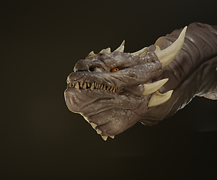 Dragon Head Bust