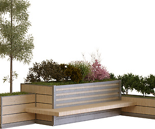 plants tree set 05 (bench)