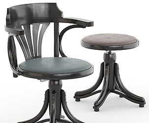 Revolving Armchair Kontor 523_stool Piano