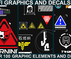 Sci-fi Graphics and Decals - Vol.3