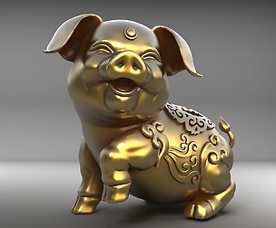 Chinese Lucky Pig