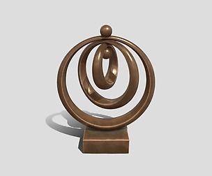 Modern Decorative Abstract Bronze Art Sculpture 01
