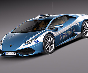 Lamborghini Huracan 2015 Italian Polizia