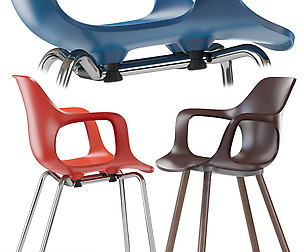 Hal Armchair Wood Vitra