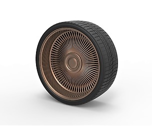 Wire wheel 5 Scale 1 to 10