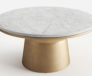 West Elm Pedestal Coffee Table