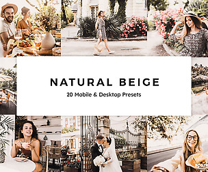 20 Natural Beige Lightroom Presets and LUTs