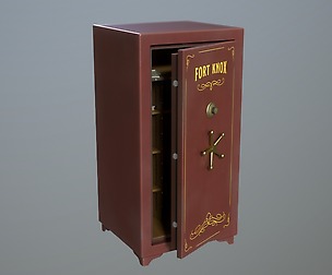 Safebox for rifle v1 PBR Game-ready