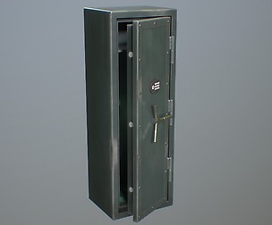Safebox for rifle v2 PBR Game-ready