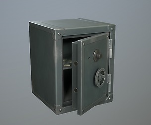 Safebox locker small PBR Game-ready
