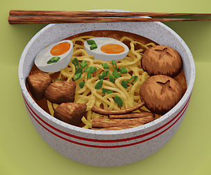 ramen cartoon style recommend for Blender only