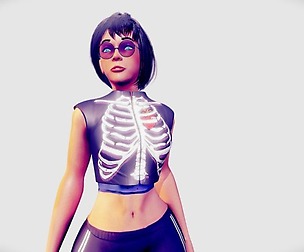 Girl with glasses / character