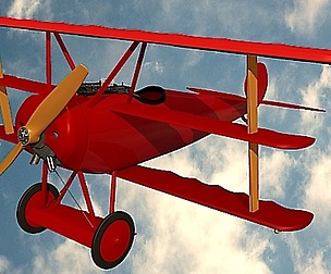 Military triplane fokker dr1