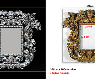 Mirror classical carved frame