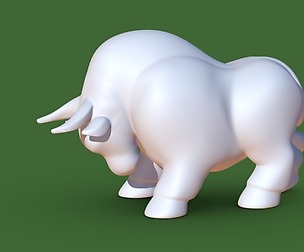 Bull for paint