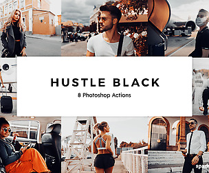 20 Hustle Black Photoshop Actions