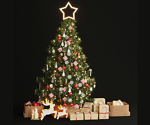 christmas tree decor set