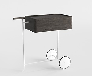 Minimal Trolley Bar Cart