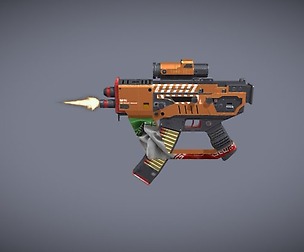 Game-Ready Sci-fi Sub-Machine Gun