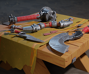 Stylized Medieval Weapons Set