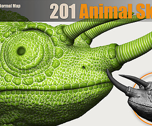 201 Animal Skin + Brush Alpha