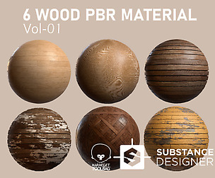 6 Wood PBR material