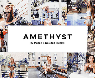 20 Amethyst Lightroom Presets and LUTs