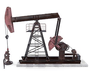 Oil Pumpjack  Weathered 2